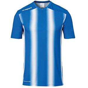 uhlsport Men's Stripe 2.0 Kurzarm Shirt, Azure Blue/White, L uhlsport Men's Stripe 2.0 Kurzarm Shirt, Azure Blue/White, L