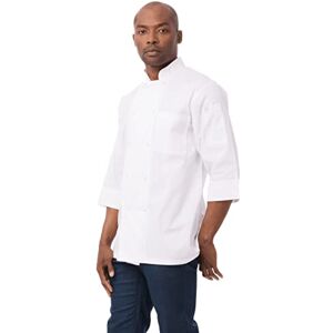 Chef Works Men's Morocco Chef Coat Jackets, White, S Chef Works Men's Morocco Chef Coat Jackets, White, S