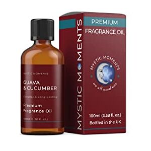 Mystic Moments Guava & Cucumber Fragrance Oil 100ml Perfect for Soaps, Candles, Bath Bombs, Oil Burners, Diffusers and Skin & Hair Care Items Mystic Moments Guava & Cucumber Fragrance Oil 100ml Perfect for Soaps, Candles, Bath Bombs, Oil Burners, Diffusers and Skin & Hair Care Items