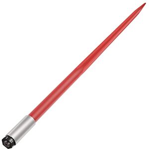 VEVOR Hay Spear 49" Bale Spear 4500 lbs Capacity, Bale Spike Quick Attach Square Hay Bale Spears 1 3/4" wide, Red Coated Bale Forks, Bale Hay Spike with Hex Nut & Sleeve for Buckets Tractors Loaders VEVOR Hay Spear 49" Bale Spear 4500 lbs Capacity, Bale Spike Quick Attach Square Hay Bale Spears 1 3/4" wide, Red Coated Bale Forks, Bale Hay Spike with Hex Nut & Sleeve for Buckets Tractors Loaders