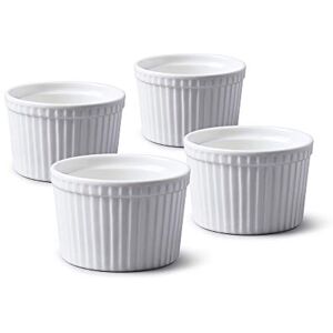 WM Bartleet & Sons 1750 TSET45 Set of 4 Traditional Porcelain Deep Ramekins 9cm Diameter– White WM Bartleet & Sons 1750 TSET45 Set of 4 Traditional Porcelain Deep Ramekins 9cm Diameter– White