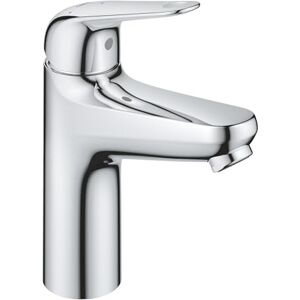 Grohe Swift QuickFix – Smooth Body Basin Mixer with Push-Open Waste Set (M-Size 179mm, 28mm Ceramic Cartridge, Energy/Water Saving, Tails 3/8 Inch, Easy to Fit with QuickTool), Chrome, 24329001 Grohe Swift QuickFix – Smooth Body Basin Mixer with Push-Open Waste Set (M-Size 179mm, 28mm Ceramic Cartridge, Energy/Water Saving, Tails 3/8 Inch, Easy to Fit with QuickTool), Chrome, 24329001