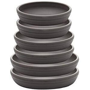 SAROSORA Round Plastic Plant Saucer Drip Tray Set of 6 for Indoor Outdoor Home Garden Flower Plant Container Flower Pot Pallets ((14+17+20cm) x2, Dark Grey) SAROSORA Round Plastic Plant Saucer Drip Tray Set of 6 for Indoor Outdoor Home Garden Flower Plant Container Flower Pot Pallets ((14+17+20cm) x2, Dark Grey)