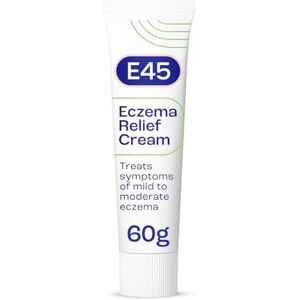E45 Eczema Relief Cream 60g – To Treat Symptoms of Eczema – Reduces itching and redness – Emollient Cream – Steroid free E45 Eczema Relief Cream 60g – To Treat Symptoms of Eczema – Reduces itching and redness – Emollient Cream – Steroid free