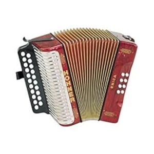 Hohner Erica GC Diatonic Accordion, 42 notes, With a Shoulder Strap, G-C Hohner Erica GC Diatonic Accordion, 42 notes, With a Shoulder Strap, G-C
