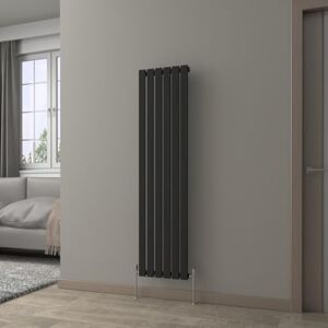 NRG Black Vertical 1600x408mm Single Flat Panel Radiator Central Heating for Bathroom/Kitchen/Living Room NRG Black Vertical 1600x408mm Single Flat Panel Radiator Central Heating for Bathroom/Kitchen/Living Room