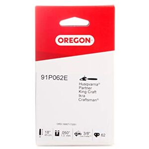 Oregon 91P062E Standard 91P Chain to fit 18-Inch McCulloch, Mac Allister, Husqvarna Chainsaws, 62 Drive Links Oregon 91P062E Standard 91P Chain to fit 18-Inch McCulloch, Mac Allister, Husqvarna Chainsaws, 62 Drive Links