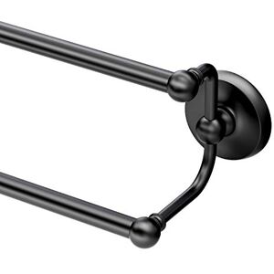 Gatco 5375MX Designer II Double Towel Bar, 24 Inch, Matte Black/Wall Mounted 24" Double Towel Holder Bar Rack for Bathroom Gatco 5375MX Designer II Double Towel Bar, 24 Inch, Matte Black/Wall Mounted 24" Double Towel Holder Bar Rack for Bathroom