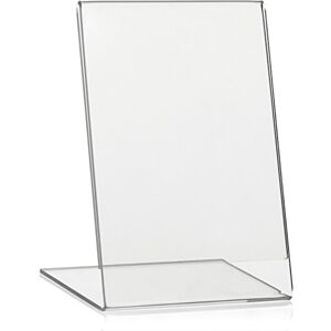 VITAdisplays ® Advertising Stand L-Stand/L-Stand in Portrait Format, Table Stand Made of Original Plexiglas® Single Pack DIN A6 Transparent VITAdisplays ® Advertising Stand L-Stand/L-Stand in Portrait Format, Table Stand Made of Original Plexiglas® Single Pack DIN A6 Transparent