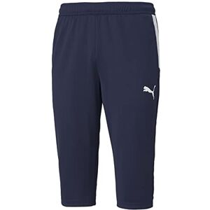 Puma Men's Teamliga Training 3/4 Pants, Peacoat White, Medium Puma Men's Teamliga Training 3/4 Pants, Peacoat White, Medium
