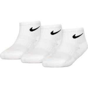 Nike Unisex Kids Rn0012 Quarter 3 Pairs Eu 23 1/2-27 SOCKS, White As Nike Unisex Kids Rn0012 Quarter 3 Pairs Eu 23 1/2-27 SOCKS, White As