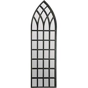 MirrorOutlet Large Metal Arched Black Outdoor Mirror Frost Protected 4ft7 x 1ft6 140 x 40.5cm, 4ft-5ft,GMA016 MirrorOutlet Large Metal Arched Black Outdoor Mirror Frost Protected 4ft7 x 1ft6 140 x 40.5cm, 4ft-5ft,GMA016