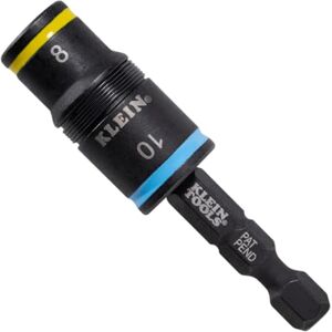 KLEIN TOOLS 32931M 2-in-1 Impact Socket Features Flip Socket, 2 Metric Hex Sizes, 8mm and 10mm, Impact Rated KLEIN TOOLS 32931M 2-in-1 Impact Socket Features Flip Socket, 2 Metric Hex Sizes, 8mm and 10mm, Impact Rated
