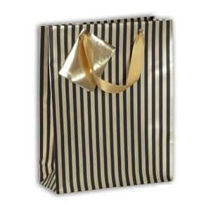 Clairefontaine 212859Cpack Un lot de 5 Sacs Cadeaux Premium Format Moyen 17x6x22 cm 170g Motif : Rayures or et noires Idéal pour : Livre de Poche, Boite Jeu, Parfum Clairefontaine 212859Cpack Un lot de 5 Sacs Cadeaux Premium Format Moyen 17x6x22 cm 170g Motif : Rayures or et noires Idéal pour : Livre de Poche, Boite Jeu, Parfum