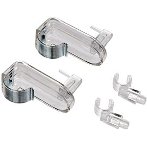 Ateliers28 T10070140 Set of 2 crystal clip holders, translucent, one size Ateliers28 T10070140 Set of 2 crystal clip holders, translucent, one size