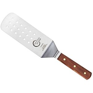 Mercer Culinary Praxis 8 x 3-Inch Perforated Turner, Wood Handle, Stainless Steel, 38x10x3 cm, Brown Mercer Culinary Praxis 8 x 3-Inch Perforated Turner, Wood Handle, Stainless Steel, 38x10x3 cm, Brown