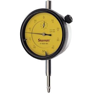 Starrett 3025-481 Dial Indicator Range: 10mm, Dial Reading: 0-100 Starrett 3025-481 Dial Indicator Range: 10mm, Dial Reading: 0-100