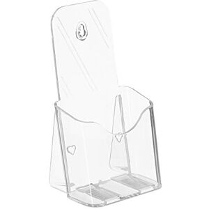 Relaxdays Flyer Holder, DIN Long, 1 Slot, Stand & Hang, Acrylic, Wall Display, Leaflet Stand, 20x11x8.5 cm, Transparent Relaxdays Flyer Holder, DIN Long, 1 Slot, Stand & Hang, Acrylic, Wall Display, Leaflet Stand, 20x11x8.5 cm, Transparent