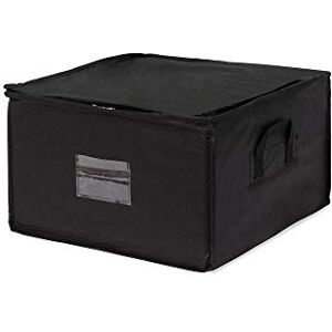 Compactor Space Saving Semi Rigid Vacuum Storage Box, Size Medium, 125 Litre, 42 x 40 x 25 cm, Compress Range, Black, RAN4424 Compactor Space Saving Semi Rigid Vacuum Storage Box, Size Medium, 125 Litre, 42 x 40 x 25 cm, Compress Range, Black, RAN4424