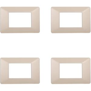 IXTRIMA ViMAR Plana Compatible Plane, Plastic Plates Set 4 Pieces 3 Places for Replacement of Existing Plates – Fits Perfectly to Original Holder IXTRIMA ViMAR Plana Compatible Plane, Plastic Plates Set 4 Pieces 3 Places for Replacement of Existing Plates – Fits Perfectly to Original Holder