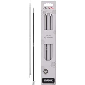 KNITPRO Karbonz Single Pointed Needles 14" (35cm) 2.50 mm KNITPRO Karbonz Single Pointed Needles 14" (35cm) 2.50 mm