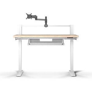 Corsair Platform:4 Elevate – 120cm x 76cm, Adjustable Height, Electric Standing Computer Home Office Gaming Desk, Memory Presets, Cable Management, USB Ports, Monitor Arm Included – White Pine Stain Corsair Platform:4 Elevate – 120cm x 76cm, Adjustable Height, Electric Standing Computer Home Office Gaming Desk, Memory Presets, Cable Management, USB Ports, Monitor Arm Included – White Pine Stain