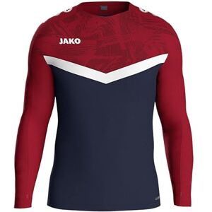 JAKO Sweatshirt Iconic, Unisex Sweatshirt, marine/chilirot, JAKO Sweatshirt Iconic, Unisex Sweatshirt, marine/chilirot,