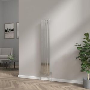 NRG 1600x272mm Vertical Tall Upright Flat Panel Designer Bathroom Central Heating Radiator Chrome Single Column Perfect for Bathroom, Bedroom, Kitchen, Hallway, Living Room NRG 1600x272mm Vertical Tall Upright Flat Panel Designer Bathroom Central Heating Radiator Chrome Single Column Perfect for Bathroom, Bedroom, Kitchen, Hallway, Living Room