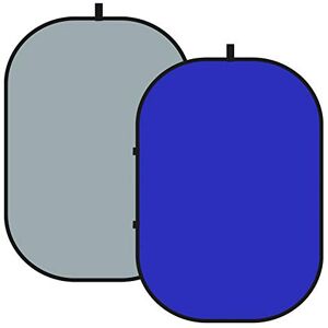 NEEWER Chromakey Backdrops, Double-Sided Blue and Grey Screen, 2 in 1 Foldable and Reversible Background for Photography, Gaming and Live Streaming, 5 x 6.6 inches/1.5 m x 2 m (Blue/Grey) NEEWER Chromakey Backdrops, Double-Sided Blue and Grey Screen, 2 in 1 Foldable and Reversible Background for Photography, Gaming and Live Streaming, 5 x 6.6 inches/1.5 m x 2 m (Blue/Grey)