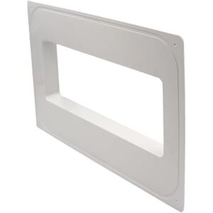 La Ventilazione PM229B Placca Bianca passaggio a Muro per tubi rettangolari 220x90 mm Senza imbocco Wall Plate for Passage, White La Ventilazione PM229B Placca Bianca passaggio a Muro per tubi rettangolari 220x90 mm Senza imbocco Wall Plate for Passage, White
