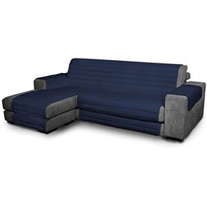 Elegant Italian Bed Linen quilted sofa cover, dark blue 290cm + chaiselongue, Microfibre Elegant Italian Bed Linen quilted sofa cover, dark blue 290cm + chaiselongue, Microfibre