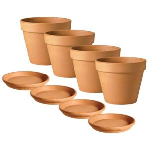 Plant Avenue APTA Verona 15cm Pots with Saucers (Set of 4) Rustic Indoor & Outdoor Decor Plant Avenue APTA Verona 15cm Pots with Saucers (Set of 4) Rustic Indoor & Outdoor Decor