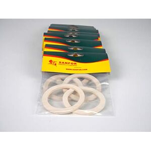 Sanfor 80250 Box 100 Blister 2 gaskets Coffee Maker 3 Cups Packs of 10 Units, Rubber, White Sanfor 80250 Box 100 Blister 2 gaskets Coffee Maker 3 Cups Packs of 10 Units, Rubber, White