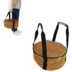 CSSWLAI Outdoor Frying Pan Bag, Wet Wax Canvas Camp Cooker Bag Large Capacity Cooker Frying Pan Tableware Storage Bag Oven Carrying Bag for Cookware Frying Pans /238(Khaki) CSSWLAI Outdoor Frying Pan Bag, Wet Wax Canvas Camp Cooker Bag Large Capacity Cooker Frying Pan Tableware Storage Bag Oven Carrying Bag for Cookware Frying Pans /238(Khaki)