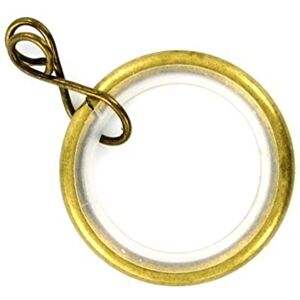 Merriway BH05508 (24 Pcs) Silent Running Curtain Drapery Pole Rod Ring Loose Eye Antique Brass Inner Dimension 23mm Pack of 24 Pieces Merriway BH05508 (24 Pcs) Silent Running Curtain Drapery Pole Rod Ring Loose Eye Antique Brass Inner Dimension 23mm Pack of 24 Pieces