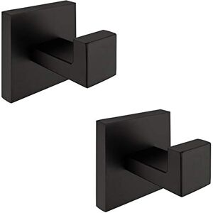 Nolimas 2 Pack Matte Black Towel Hook Stainless Steel Bathroom Rustproof Clothes Towel Coat Hook Wall Mounted Square Toilet Kitchen Heavy Duty Door Hanger Nolimas 2 Pack Matte Black Towel Hook Stainless Steel Bathroom Rustproof Clothes Towel Coat Hook Wall Mounted Square Toilet Kitchen Heavy Duty Door Hanger