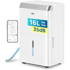 Dreo 16L/day Smart WiFi Dehumidifier Low Energy, 35dB Quiet Dehumidifiers for Home, Humidity Sensor & Display, Auto Mode, 3 Speed, Humidity Control, Laundry Drying, 24H Timer, Work with Alexa Dreo 16L/day Smart WiFi Dehumidifier Low Energy, 35dB Quiet Dehumidifiers for Home, Humidity Sensor & Display, Auto Mode, 3 Speed, Humidity Control, Laundry Drying, 24H Timer, Work with Alexa