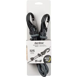 Nite Ize , Inc. KBB9-01-R3 Large KnotBone Cord with Carabiner Clip Ends + Adjustable Length 10"-48", Size #9 Bungee Nite Ize , Inc. KBB9-01-R3 Large KnotBone Cord with Carabiner Clip Ends + Adjustable Length 10"-48", Size #9 Bungee