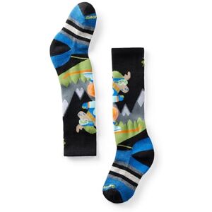 Smartwool Kids' Wintersport Full Cushion Mountain Moose Pattern OTC Socks, BLACK, Large Smartwool Kids' Wintersport Full Cushion Mountain Moose Pattern OTC Socks, BLACK, Large