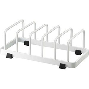 YAMAZAKI Dish Stand, Body: Steel (unichrome plating + powder coating), White, 約W22×D11×H7cm YAMAZAKI Dish Stand, Body: Steel (unichrome plating + powder coating), White, 約W22×D11×H7cm