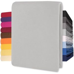 CelinaTex Lucina Topper Fitted Sheet Divan Cover Cotton 180x200-200x200 cm silver grey CelinaTex Lucina Topper Fitted Sheet Divan Cover Cotton 180x200-200x200 cm silver grey