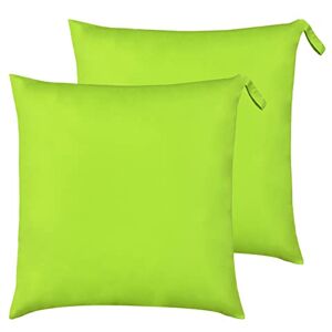 furn. Plain Outdoor Cushions Twin Pack,Lime,55 x 55cm furn. Plain Outdoor Cushions Twin Pack,Lime,55 x 55cm