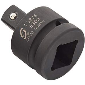 Sunex Tools 5303, 1 Inch Drive, 1" Female x 3/4" Male Impact Adapter, Cr-Mo Steel, Ball Detent, Tapered Square End, Meets ANSI Standards Sunex Tools 5303, 1 Inch Drive, 1" Female x 3/4" Male Impact Adapter, Cr-Mo Steel, Ball Detent, Tapered Square End, Meets ANSI Standards