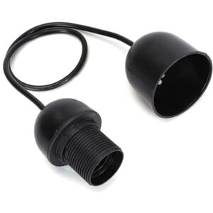 VoltShine E27 plastic lamp holder, 2 x 0.75 mm² cable, length 0.5 m, black. Ideal for your lighting projects, with resistance and style in every use. VoltShine E27 plastic lamp holder, 2 x 0.75 mm² cable, length 0.5 m, black. Ideal for your lighting projects, with resistance and style in every use.