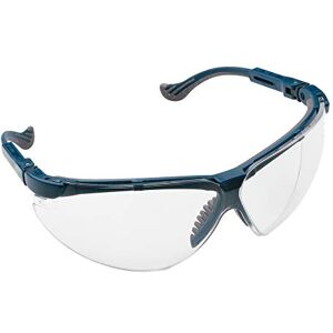 Honeywell XC Safety Glasses, Blue Frame, Clear Polycarbonate Lens, Anti-Scratch Fog-Ban Coating, Adjustable Temples, RX Insert for Prescription Wearers, Ventilation Channels, 1010950 (1 Piece) Honeywell XC Safety Glasses, Blue Frame, Clear Polycarbonate Lens, Anti-Scratch Fog-Ban Coating, Adjustable Temples, RX Insert for Prescription Wearers, Ventilation Channels, 1010950 (1 Piece)