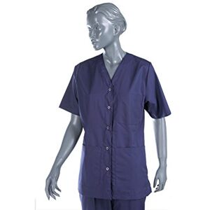GIMA Nurse tuinic uniform with Snaps for Unisex, Size S, Blue navy, for nurses, therapists, beauty, health care, nail, spa saloon GIMA Nurse tuinic uniform with Snaps for Unisex, Size S, Blue navy, for nurses, therapists, beauty, health care, nail, spa saloon