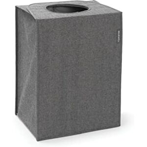 Brabantia Laundry Bag Rectangular Foldable Top Quick-drop Opening Space Efficient Easy to Unload Large Opening for Dirty Clothes Pepper Black 55L Brabantia Laundry Bag Rectangular Foldable Top Quick-drop Opening Space Efficient Easy to Unload Large Opening for Dirty Clothes Pepper Black 55L