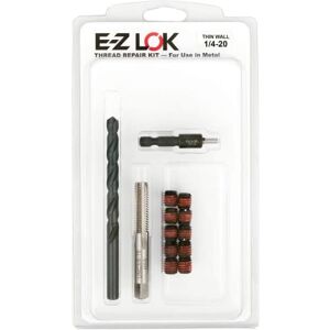 E-Z LOK EZ-310-4 Thread Repair Kit for Metal Carbon Steel Threaded Inserts 1/4-20 and Installation Tools E-Z LOK EZ-310-4 Thread Repair Kit for Metal Carbon Steel Threaded Inserts 1/4-20 and Installation Tools