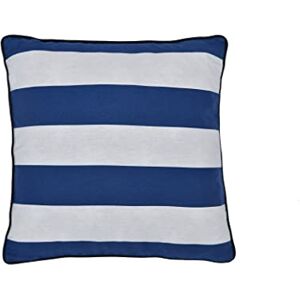 Sleepdown Outdoor Nautical Stripe Showerproof Decorative Square Filled Cushion 18x18 Water Resistant 100% Cotton Cushion Garden Furniture Outside Bench Sofa Navy 45cm x 45cm Sleepdown Outdoor Nautical Stripe Showerproof Decorative Square Filled Cushion 18x18 Water Resistant 100% Cotton Cushion Garden Furniture Outside Bench Sofa Navy 45cm x 45cm