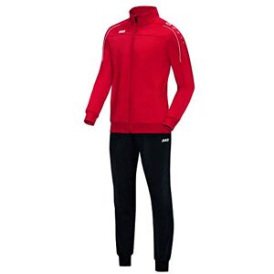 JAKO Unisex Polyester Classico Tracksuit, Red, XL JAKO Unisex Polyester Classico Tracksuit, Red, XL
